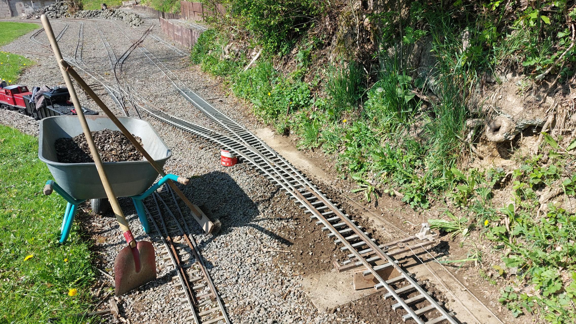 Weiche aufgeständert