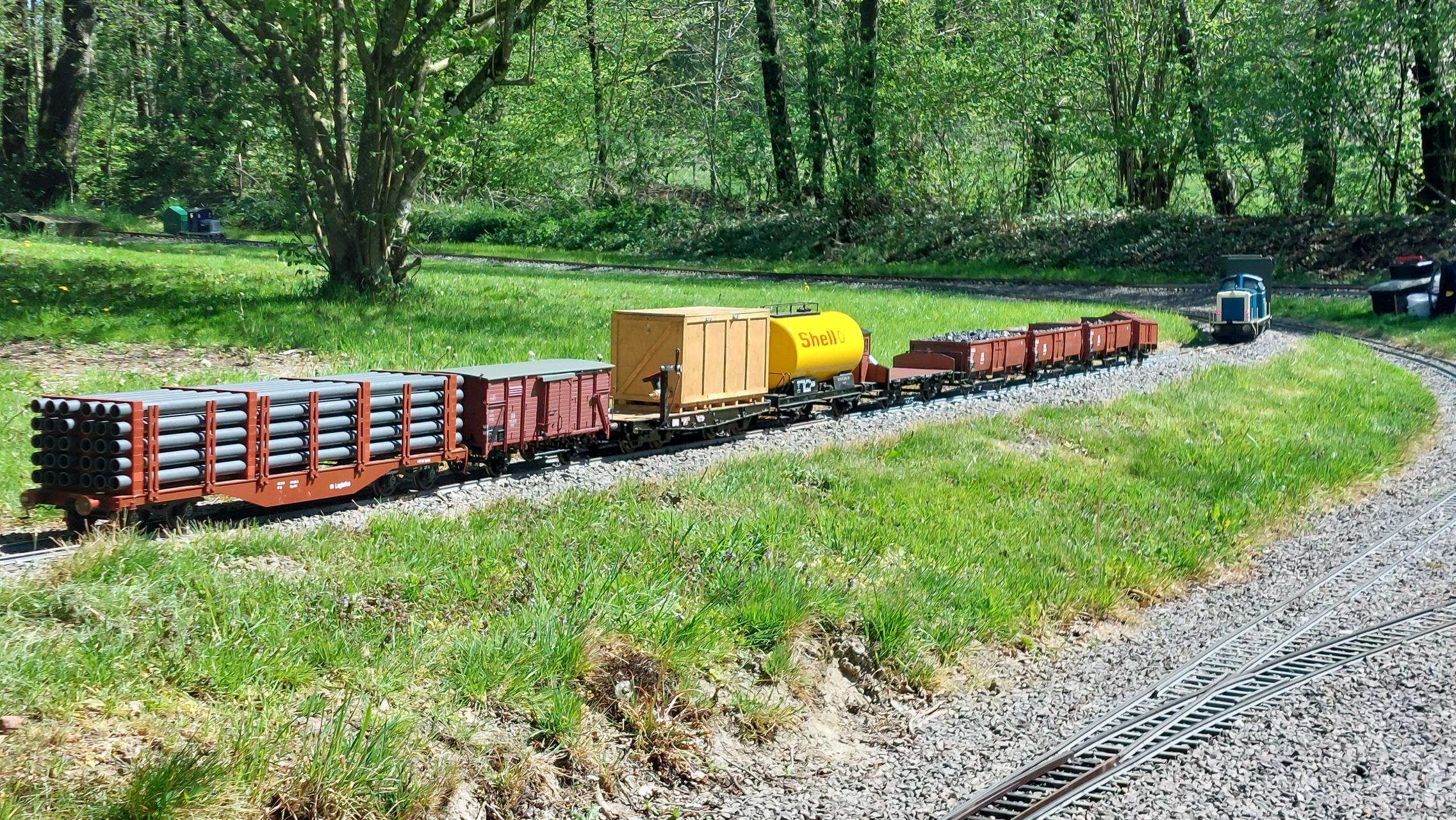 Abgestellter Güterzug
